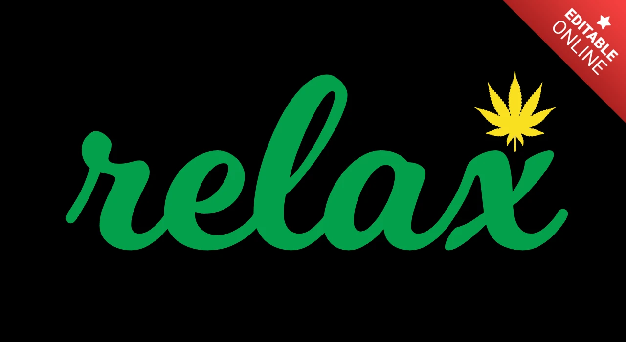 Modelo de design de camiseta Relax Weed