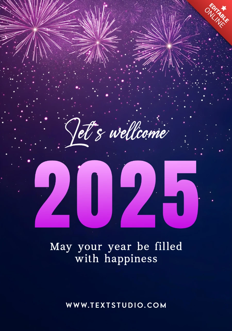Szablon projektu Spotlight Szczęśliwego Nowego Roku 2025