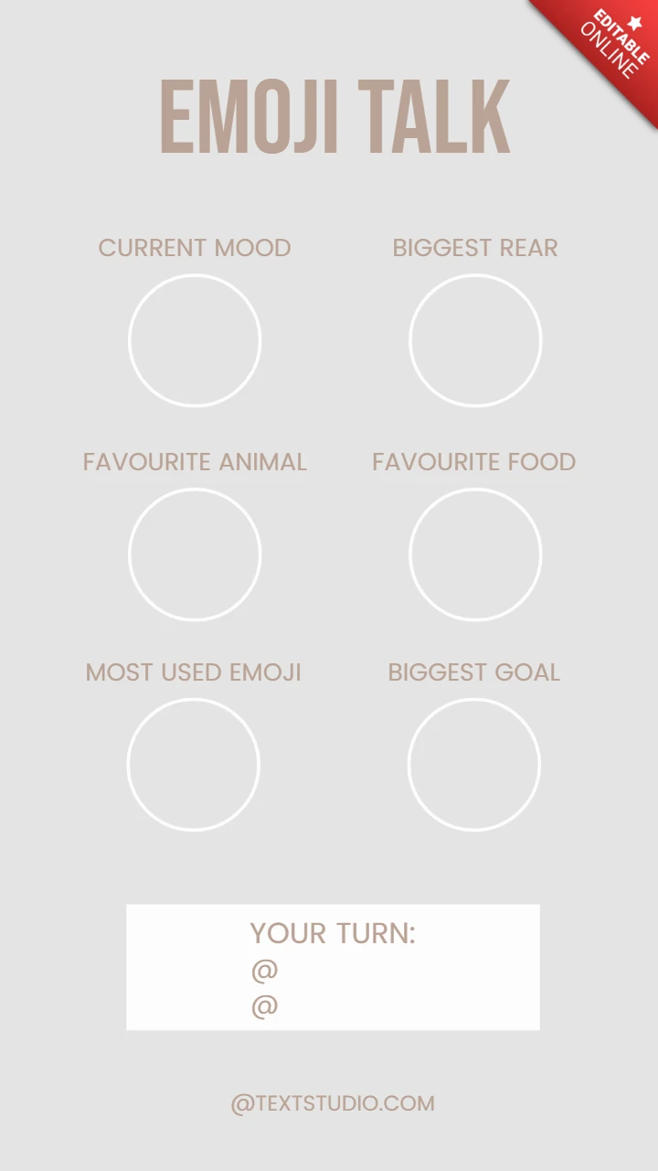 Emoji Talk Instagram Story Post Design Template