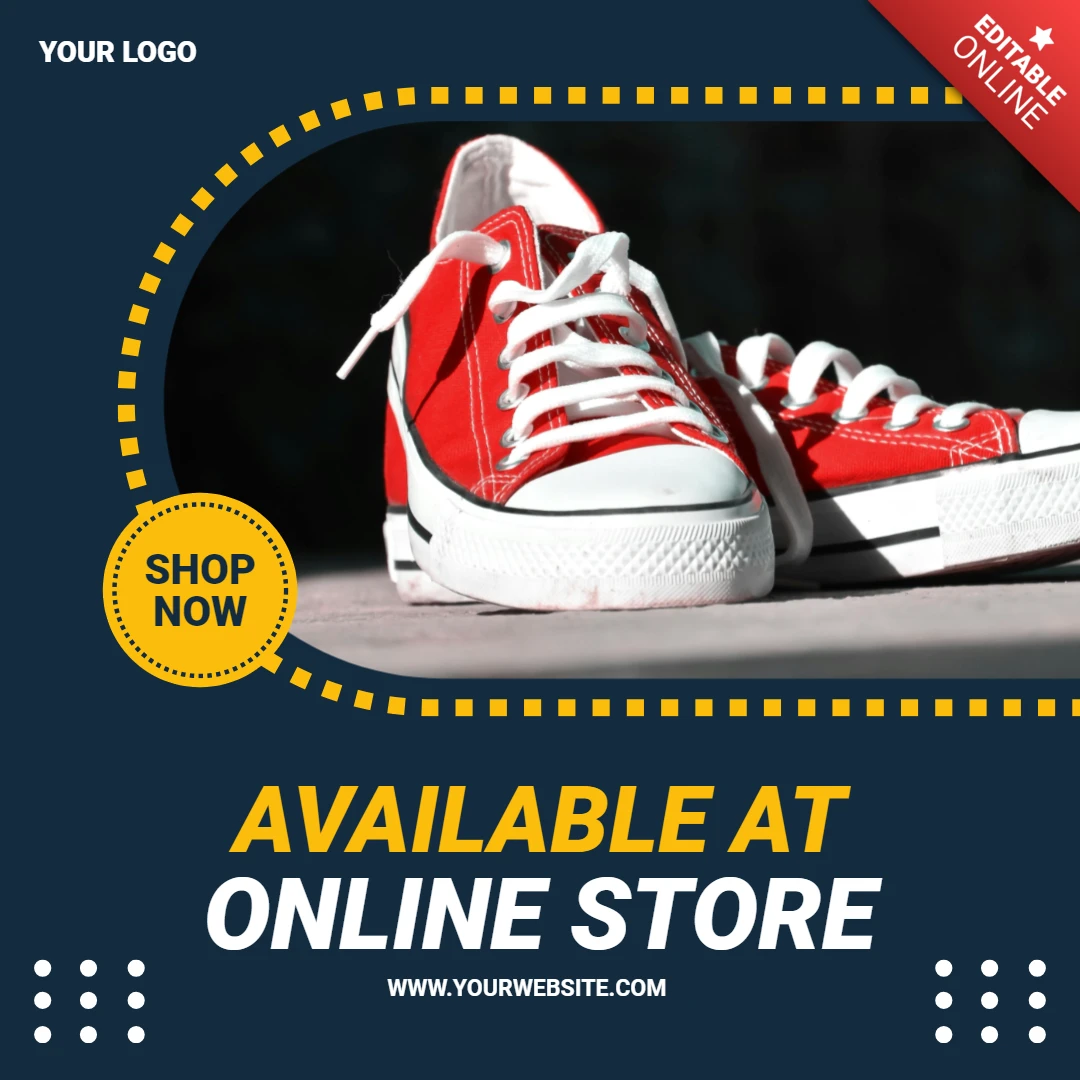 Online-Shop Streetwear Sneakers Verkauf Instagram Post Design-Vorlage