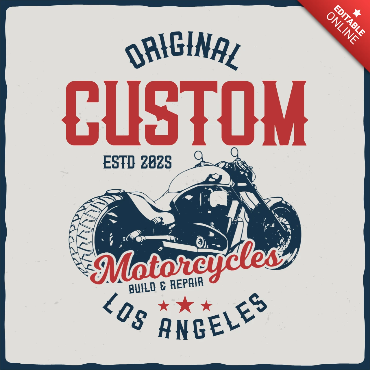 Modello di design per maglietta vintage moto originale