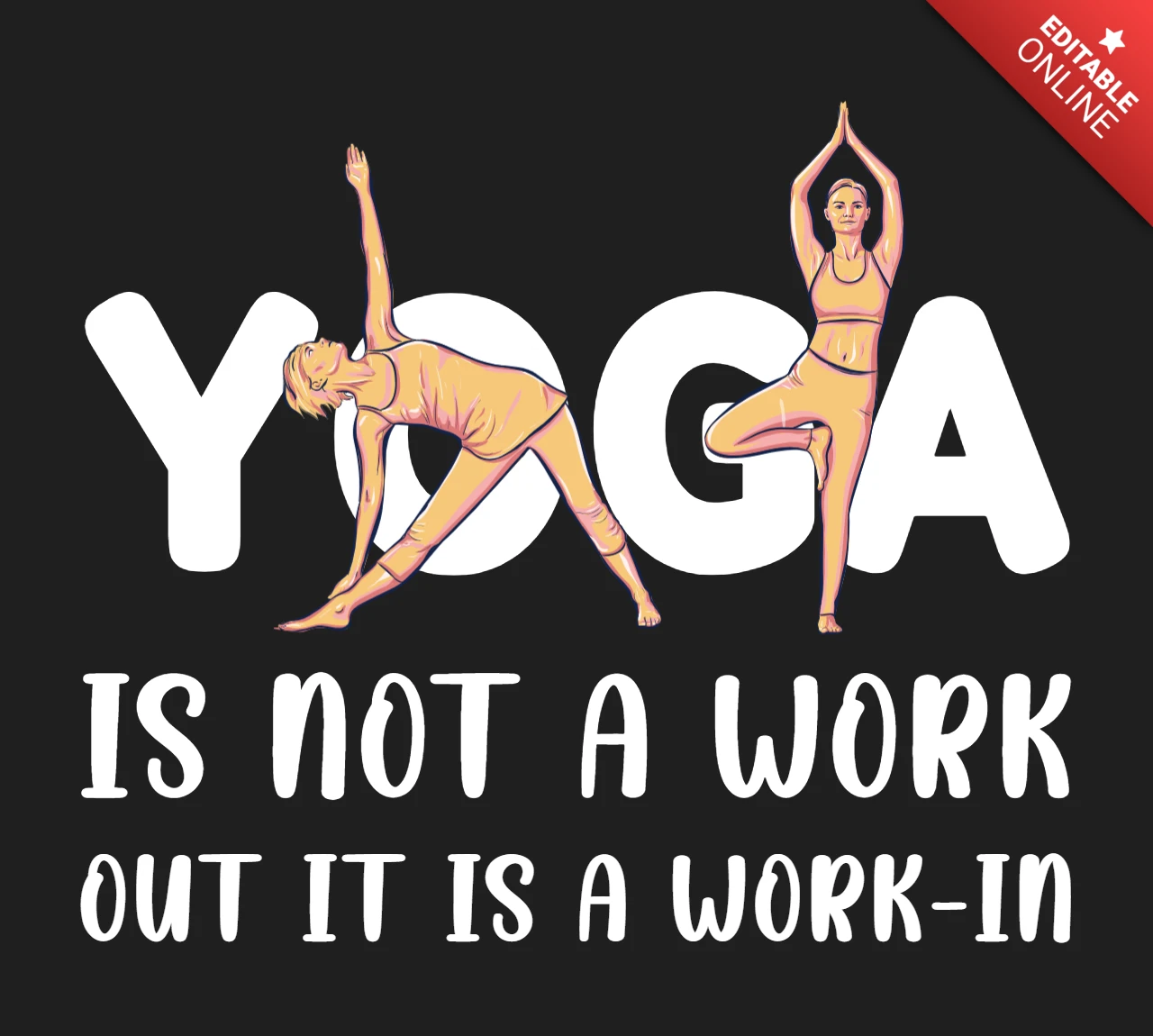 Modèle de t-shirt avec des citations de yoga