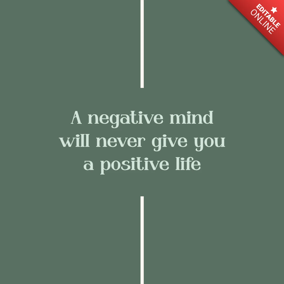Life Motivational Quote Instagram Post Design Template
