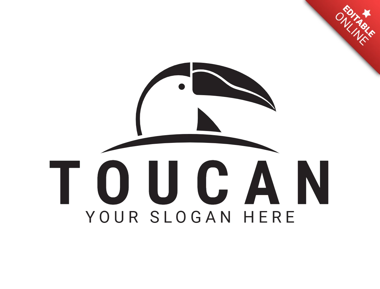 Toucan Bird Logo Design Template