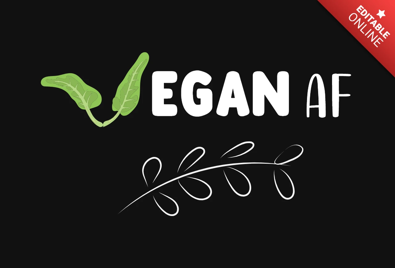 Modèle de t-shirt végétalien et végétarien