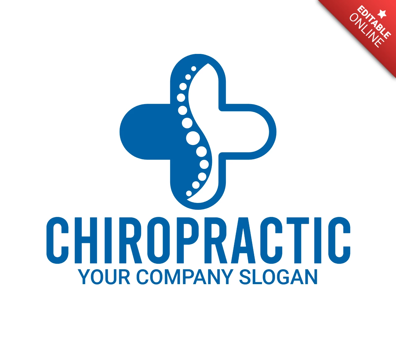 Designvorlage für medizinisches Chiropraktik-Logo