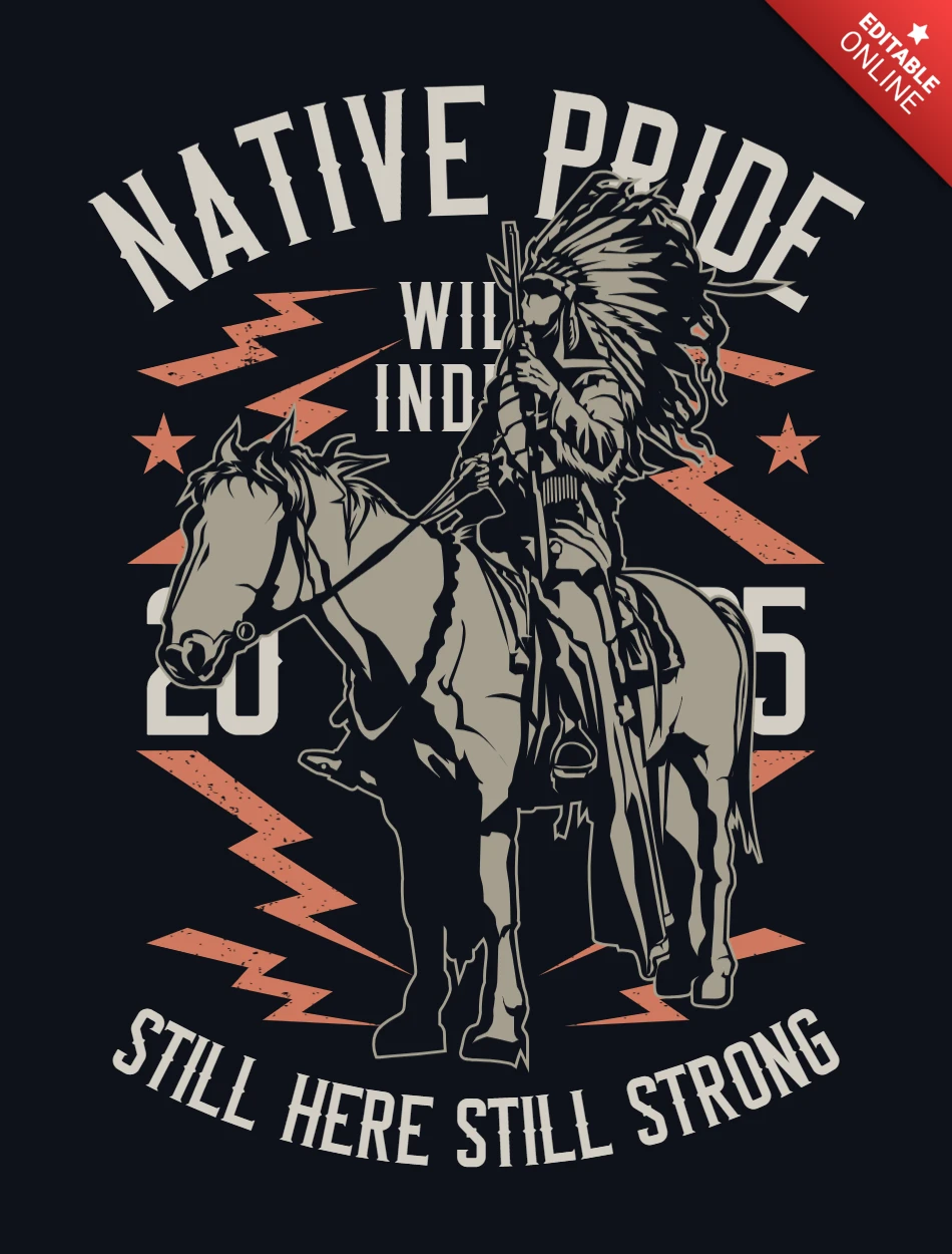 Native Pride T-shirt Design Template