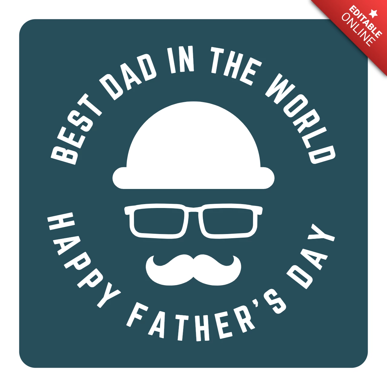 Happy Father's Day Poster Design Template