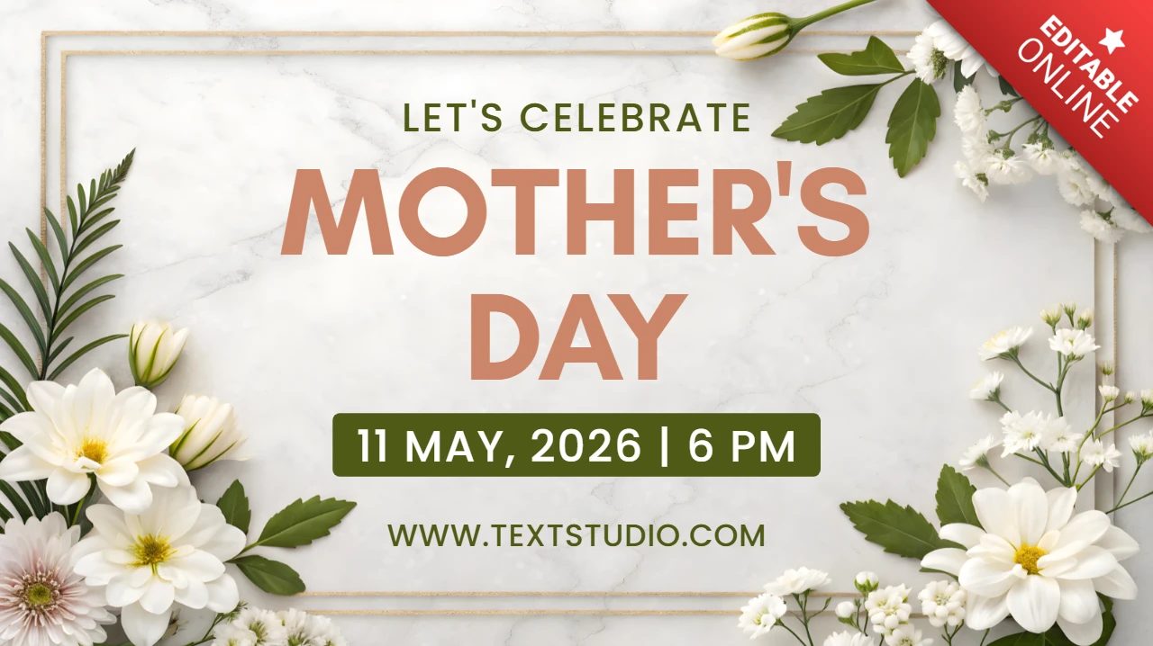 Elegant Floral Mother's Day Celebration Template Design