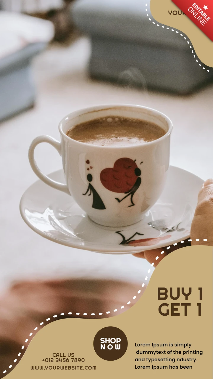 Kaufen Sie 1 erhalten 1 Werbe-Instagram Story Post Design-Vorlage