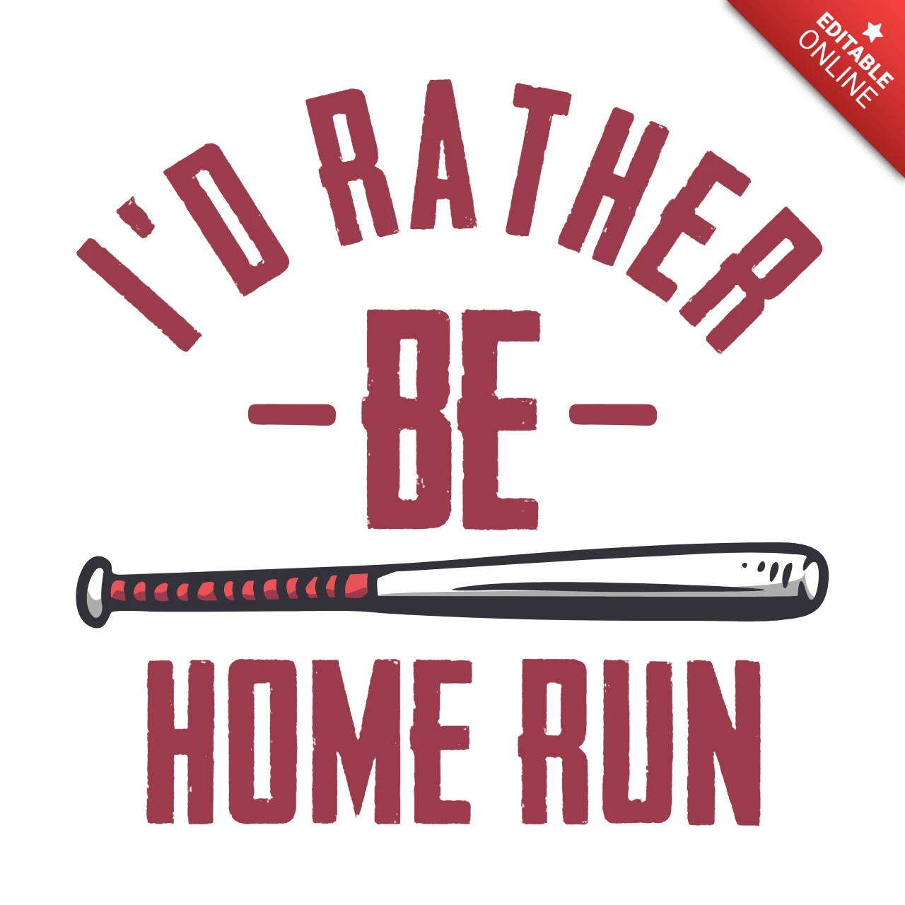 Baseball Quote Poster Design Template