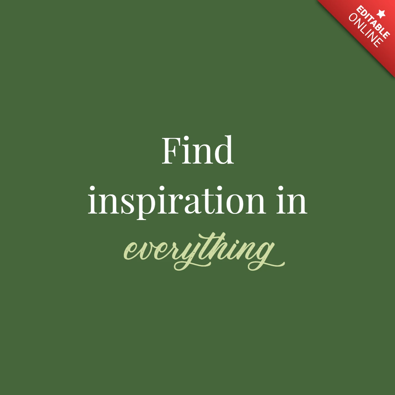 Creativity and Mindset Quote Instagram Post Design Template