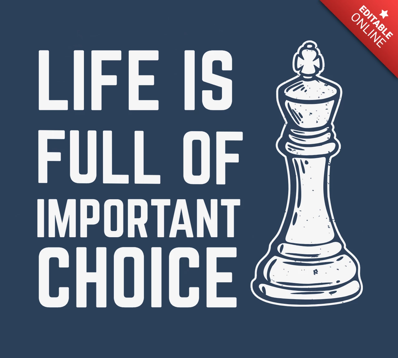 Chess Vintage Illustration T-shirt Design Template