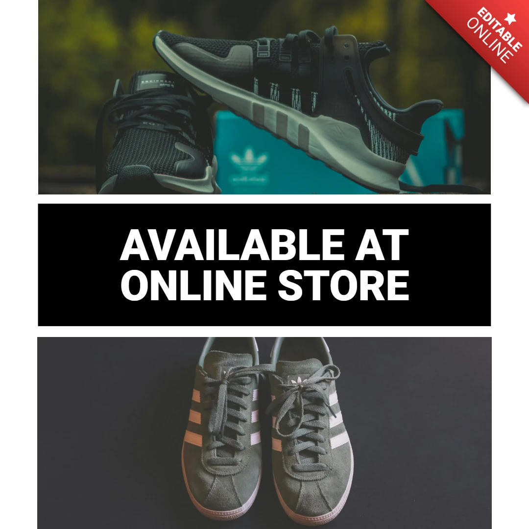 Sportswear Store Sneakers Sale Instagram Post Design Template