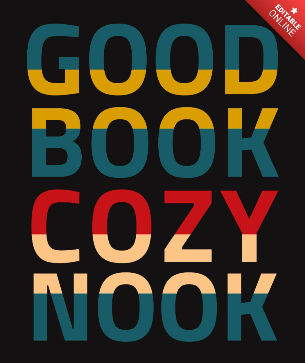 Gutes buch gemütliche ecke t-shirt design vorlage
