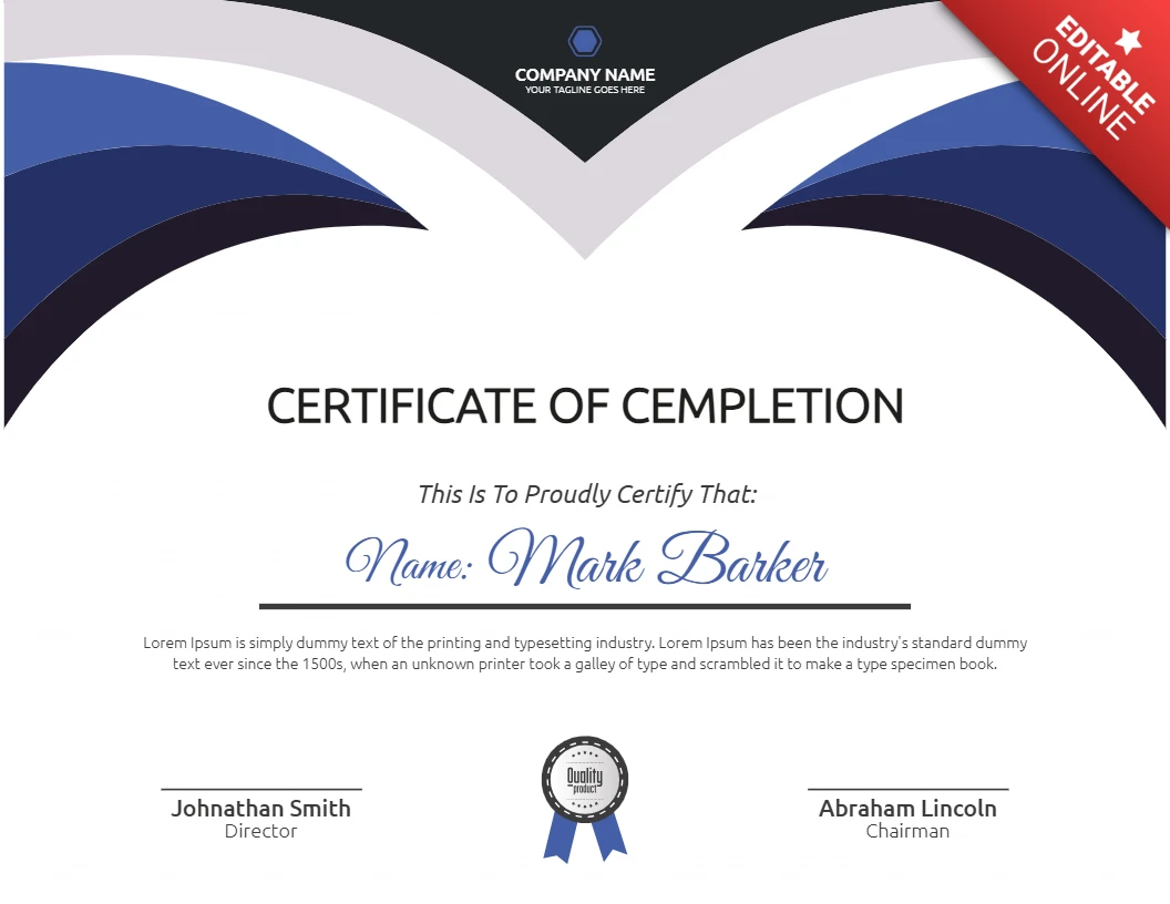 Abstracte moderne zakelijke certificaat post ontwerpsjabloon