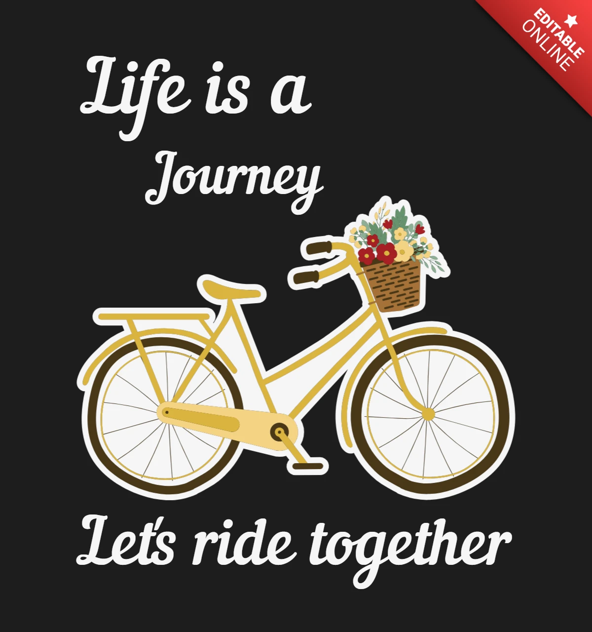 Life is a Journey T-shirt Design Template