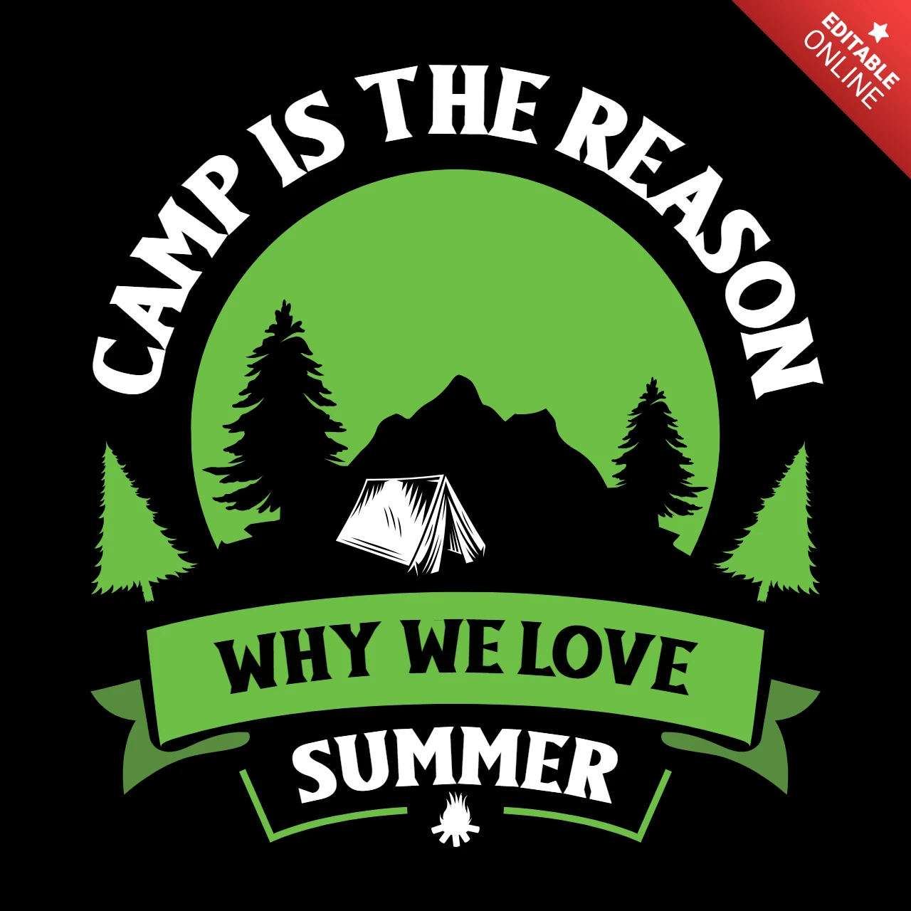 Citation de l'amour en camping Modèle de t-shirt