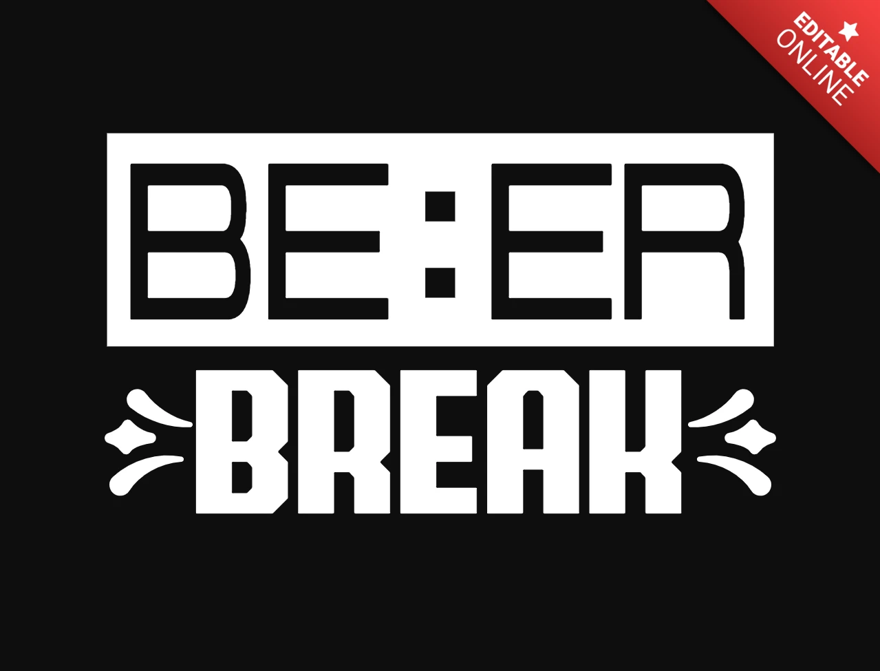 Modèle de t-shirt pour la pause bière