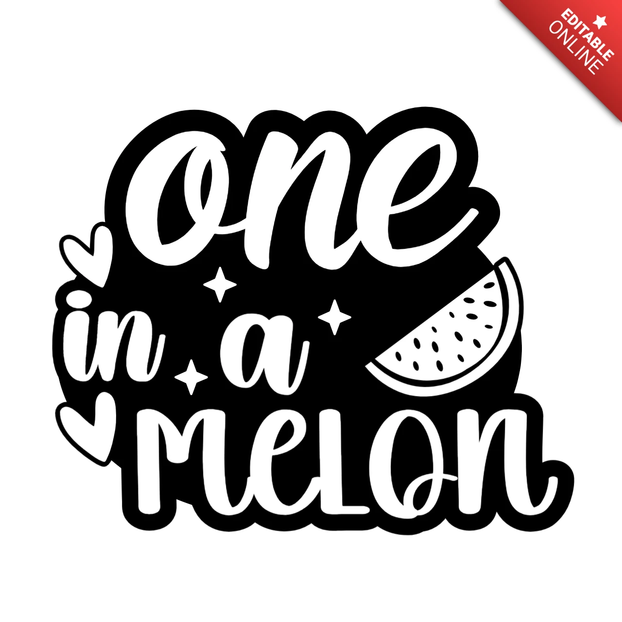 Szablon koszulki dziecięcej One in a melon