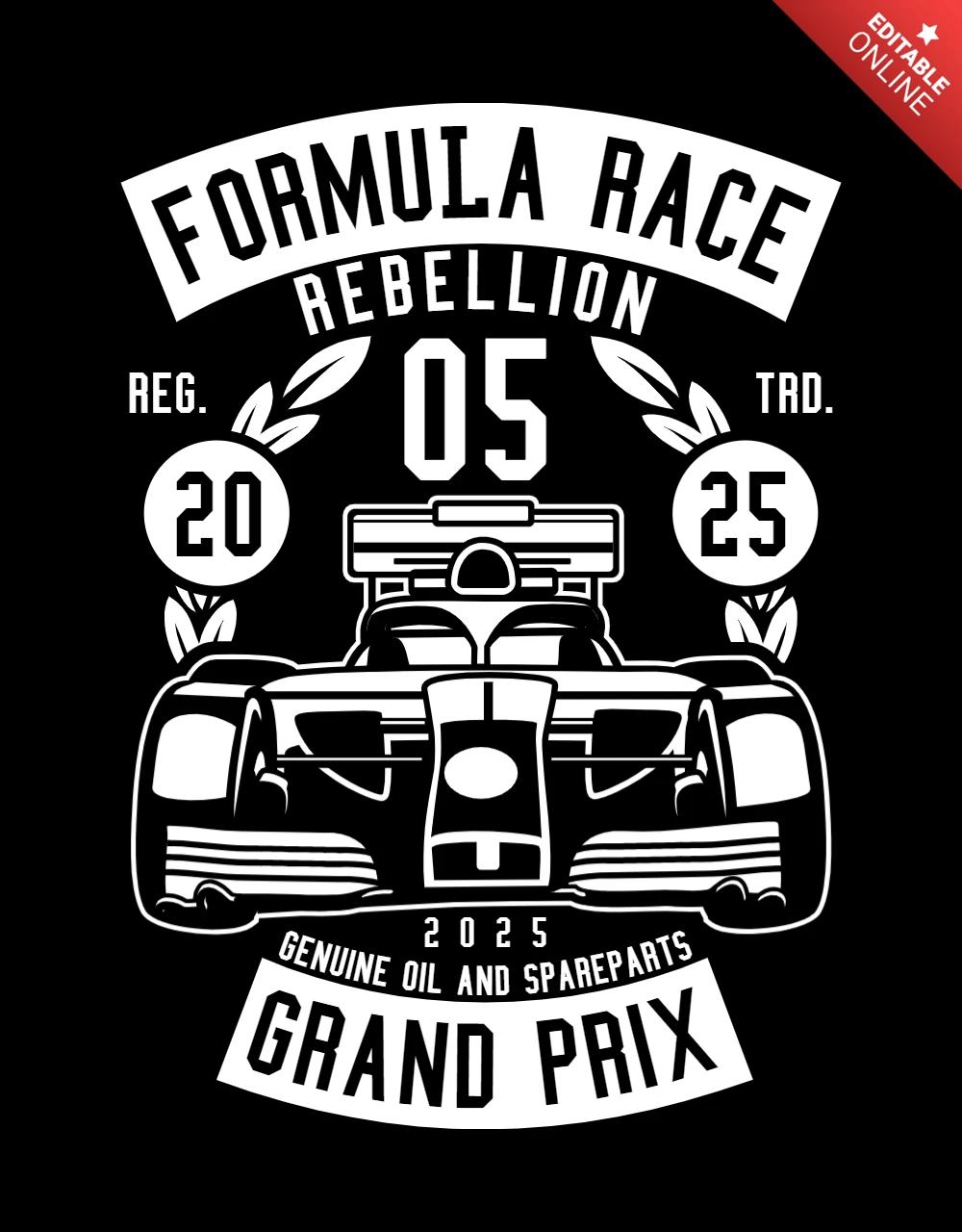 Formlua Race Rebellion T-shirt Design Template