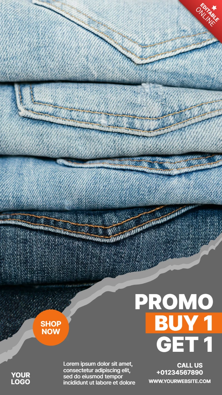 Fashion sale social media story design template