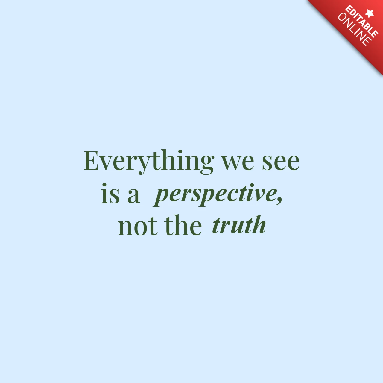 Philosophical Motivational Quote Instagram Post Design Template