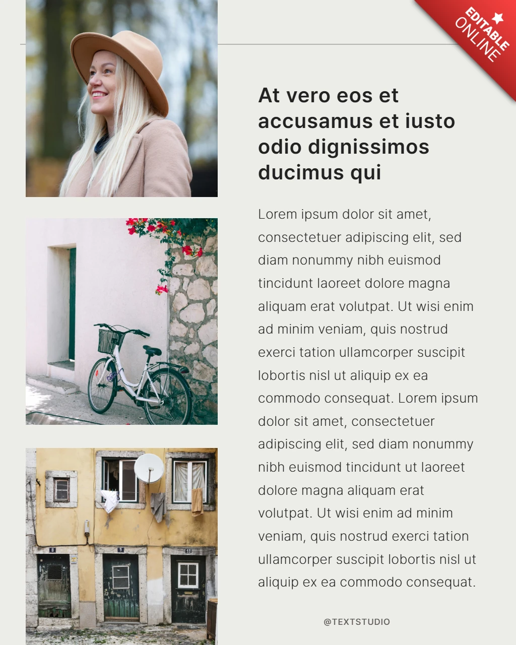 Lifestyle Storytelling Instagram Post Design Vorlage