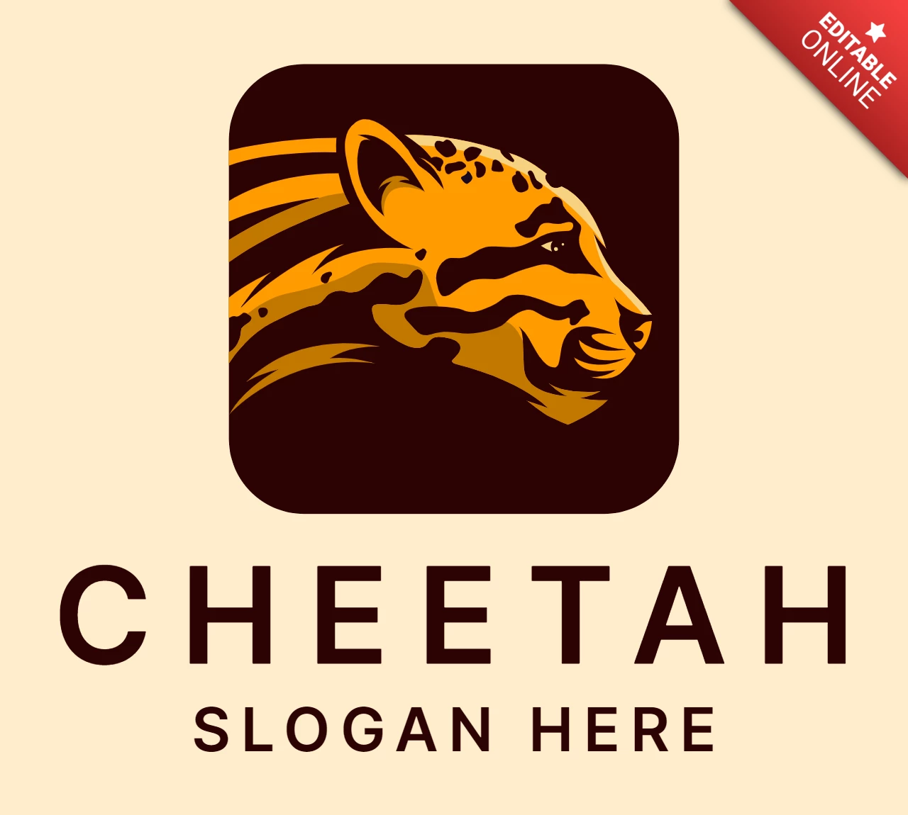 Cheetah Logo Design Template