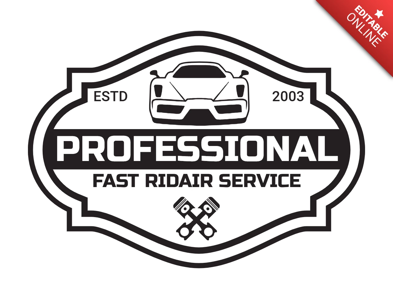 Autoreparaturservice Logo Design Vorlage