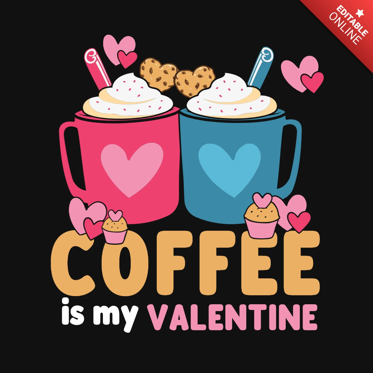 Kaffee ist mein Valentinsgeschenk lustiges T-Shirt Design