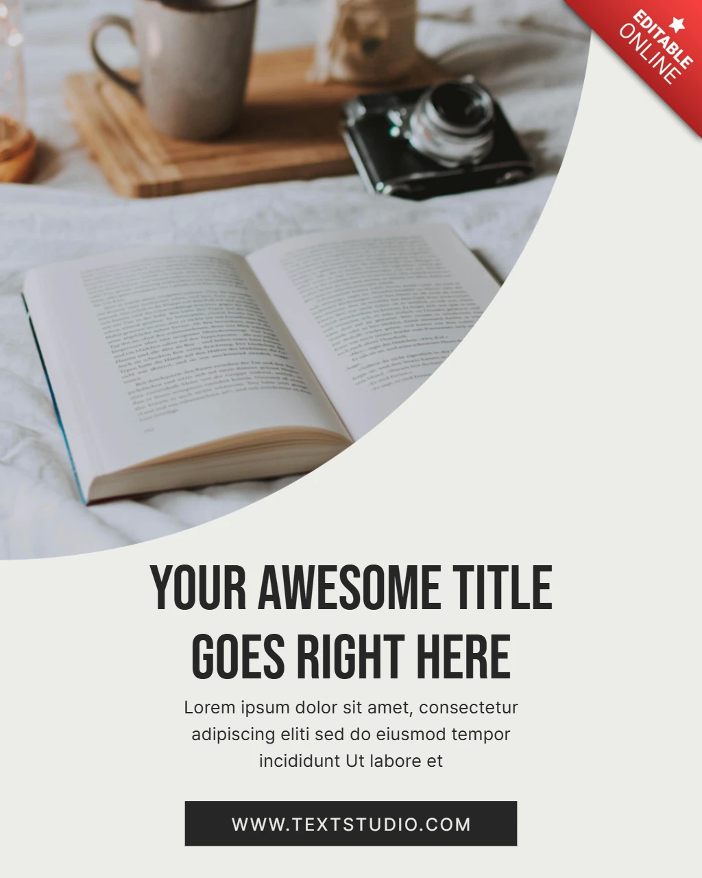Cozy Reading Vibes Instagram Post Design Template