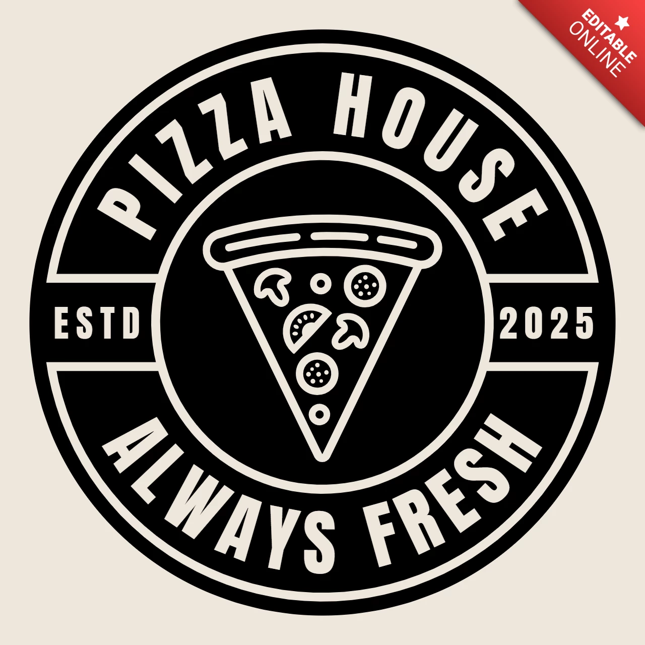 Modello di logo per pizzeria
