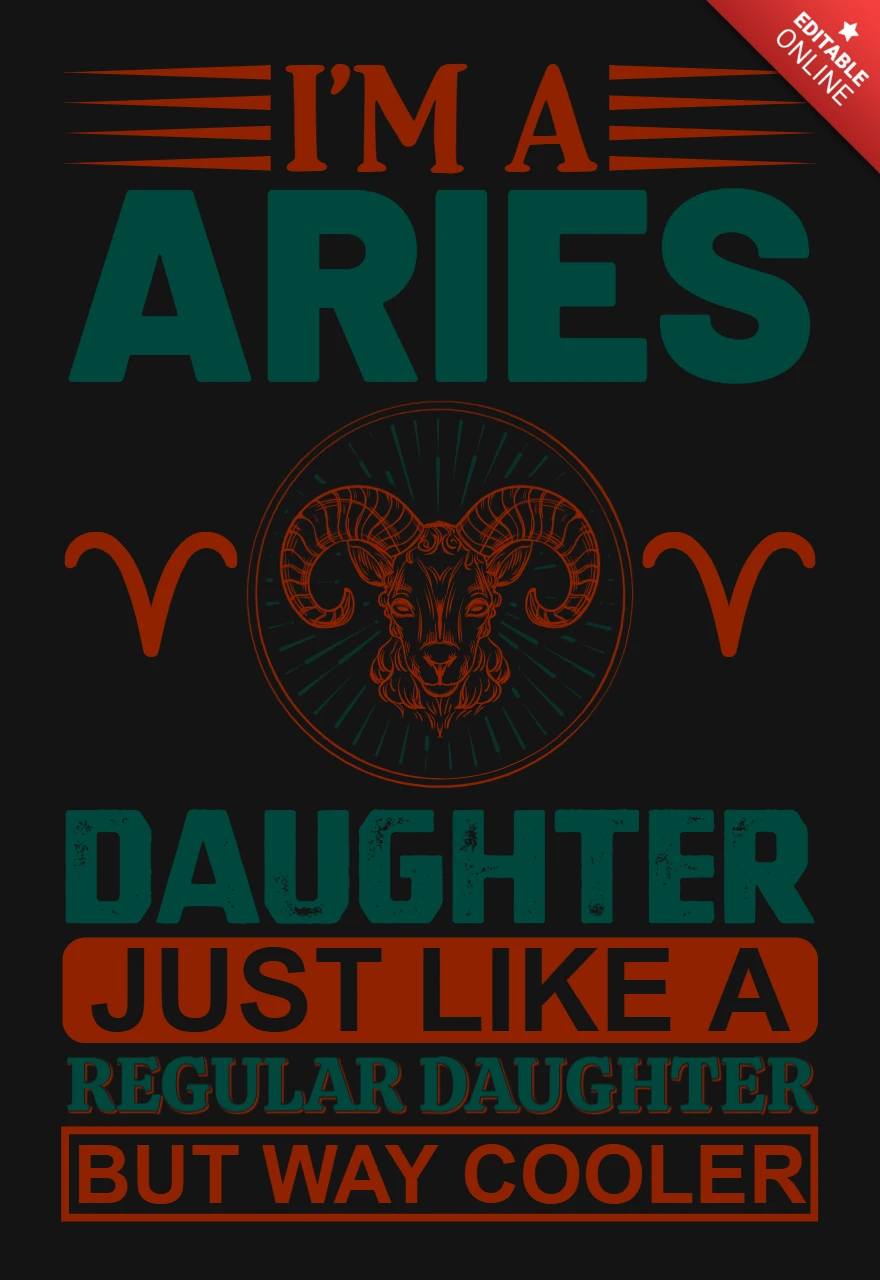 Ich bin eine wiesentochter sternzeichen t-shirt design vorlage