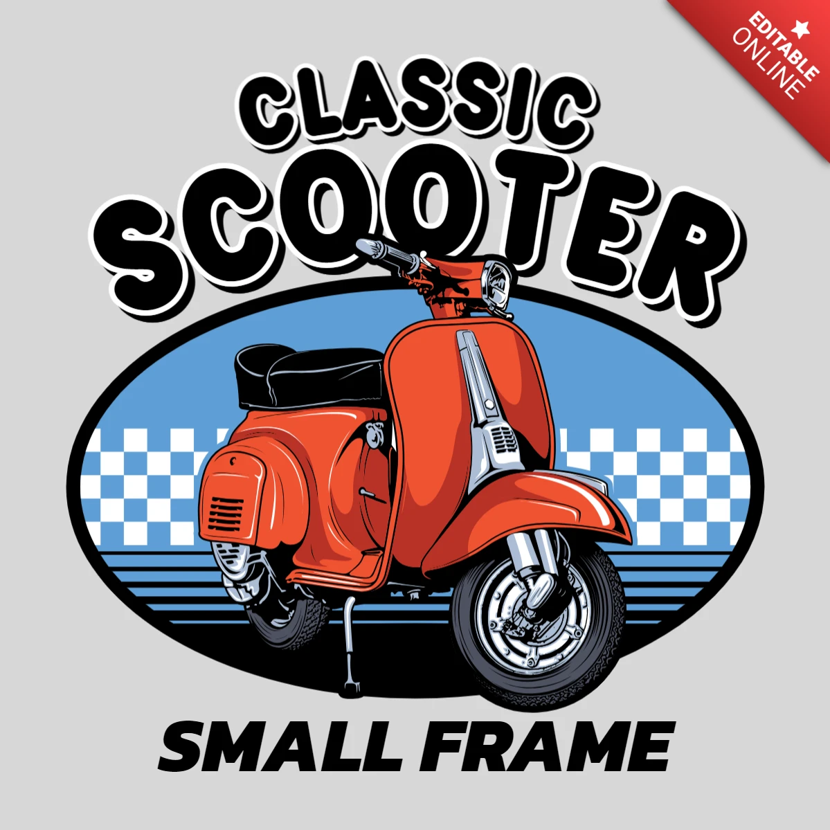 Modèle de t-shirt de scooter classique