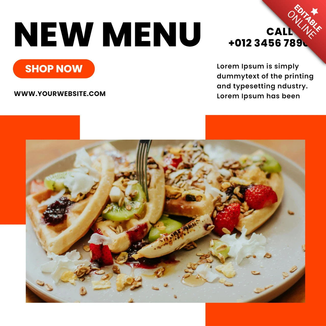 Special Food Promotional Social Media Post Design Template
