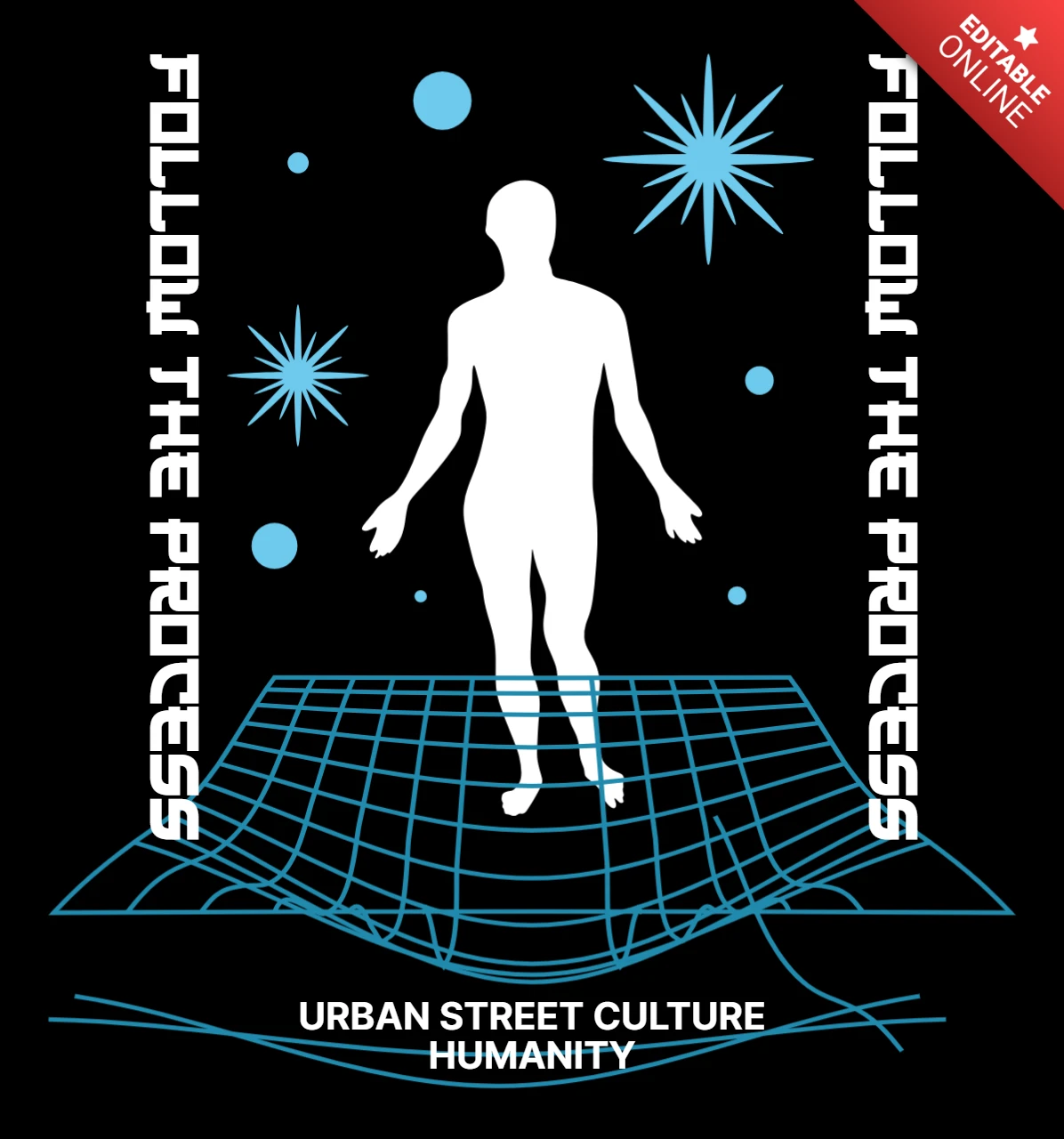 Urban Street Culture Graphic Design Template for Apparel