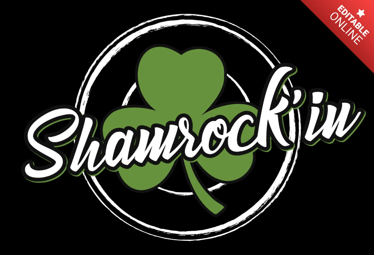 Shamrockin Designvorlage für St. Patrick's Day Bekleidung