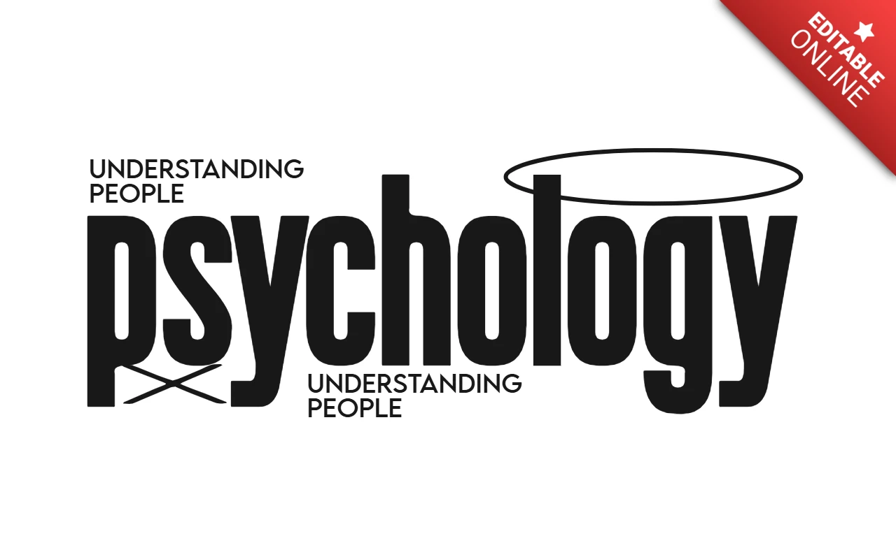 Psychology Understanding People Stylized Mental Insight T-Shirt Design Template