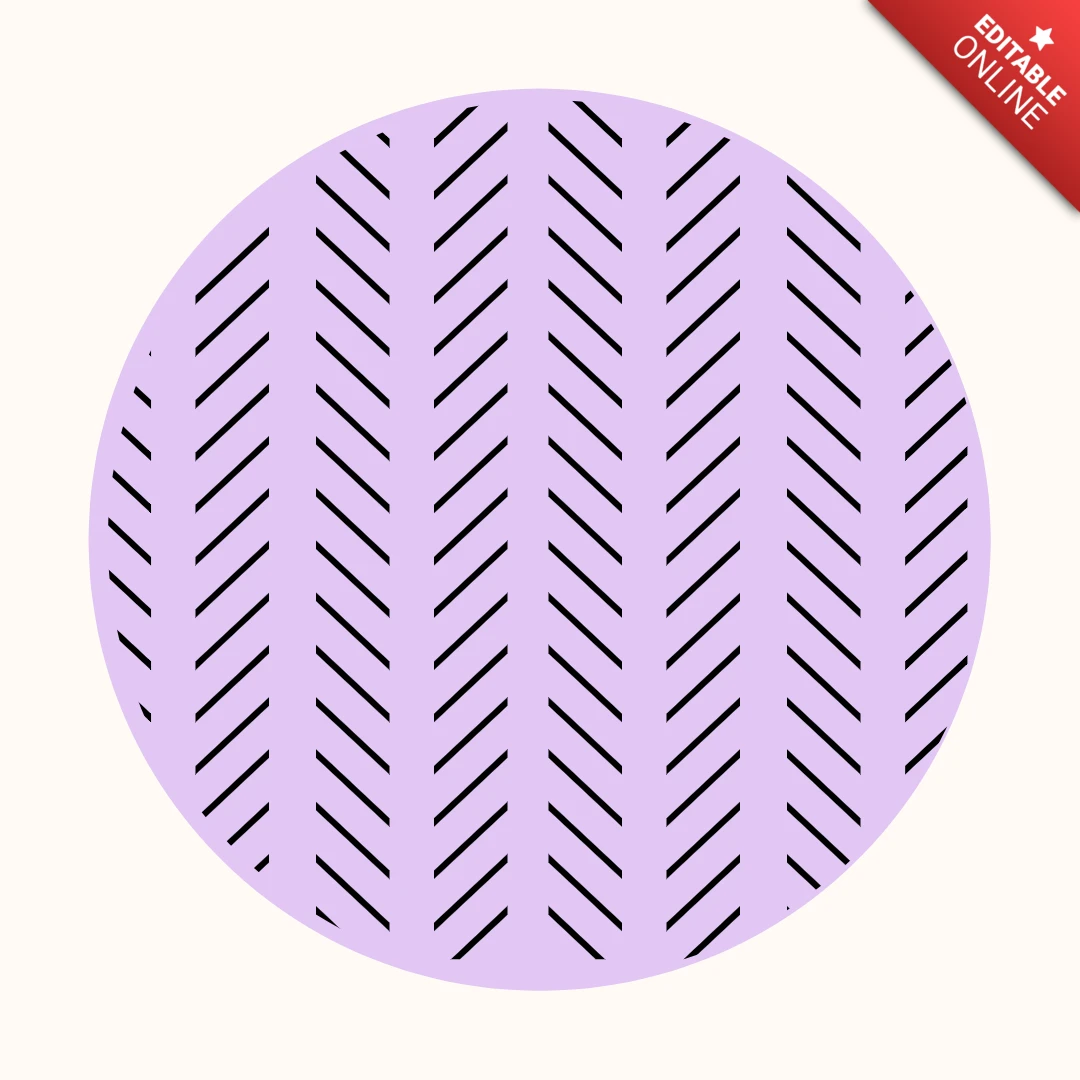 Lila Chevron-Muster Instagram Story Highlight Cover Design-Vorlage