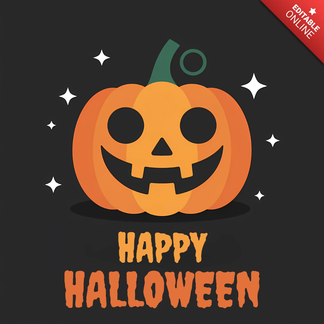 Modèle de design de citrouille pour des marchandises festives d'Halloween.