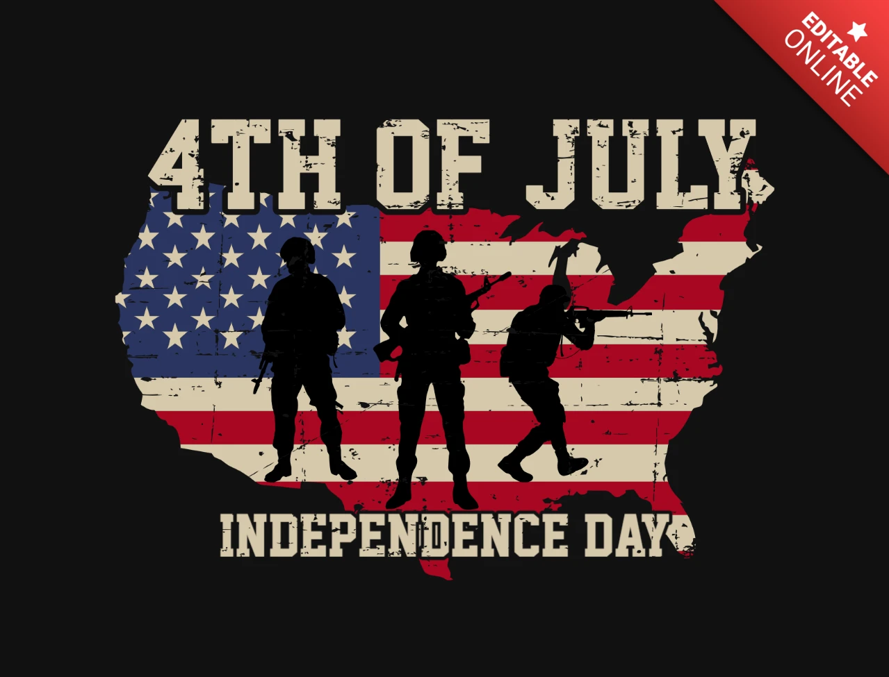 4 juli amerika t-shirt ontwerpsjabloon