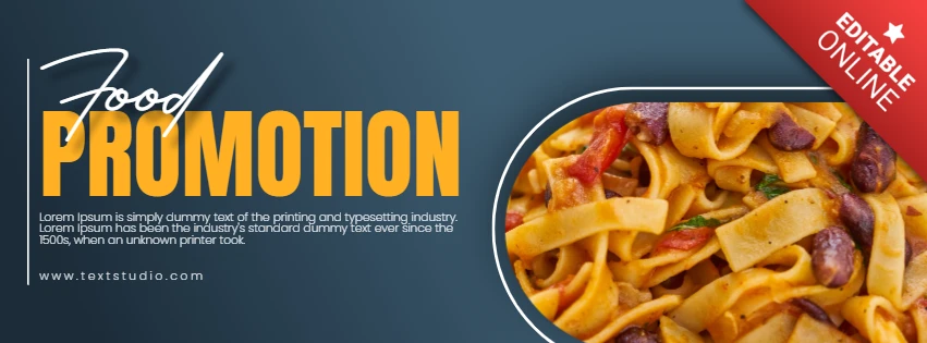 Modelo de foto de capa do Facebook para promoção de alimentos