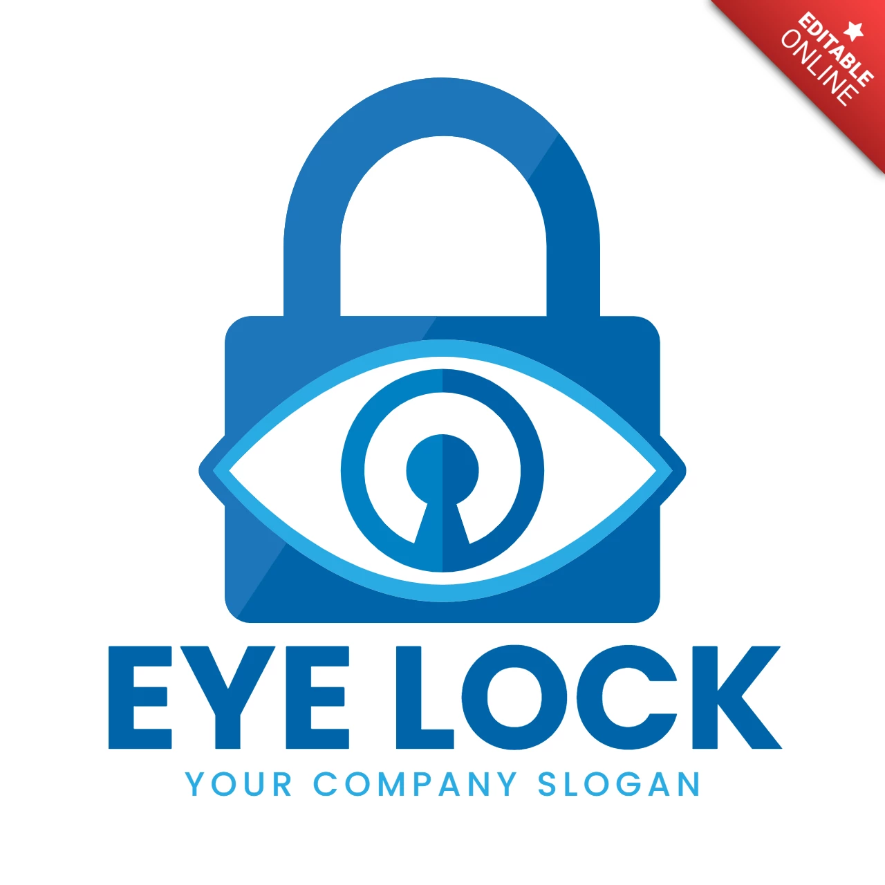 Design-Vorlage für das Eye-Lock-Logo