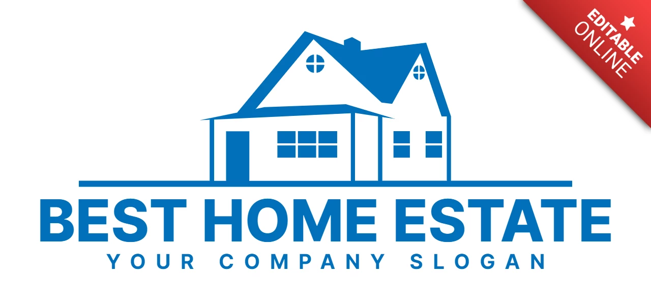 Home Estate Company Logo Design Template