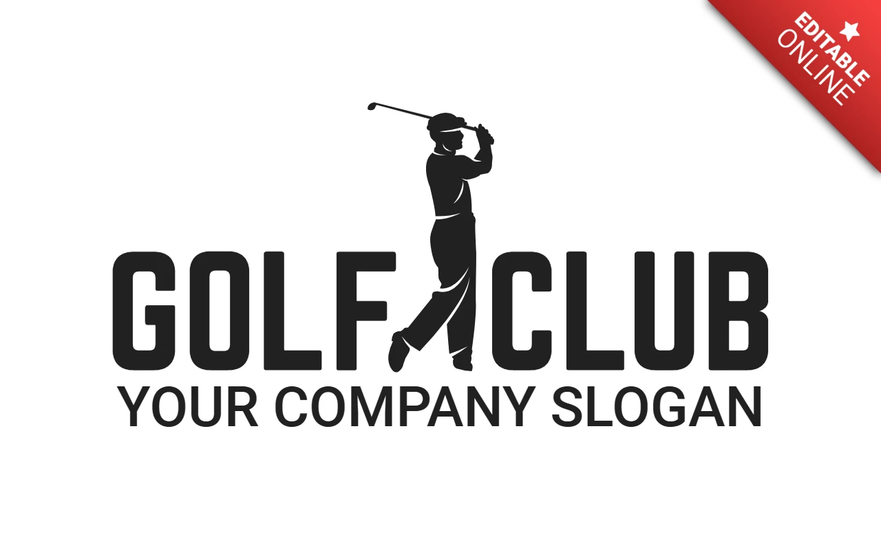 Golf Club Tournament Sports Logo Design Template