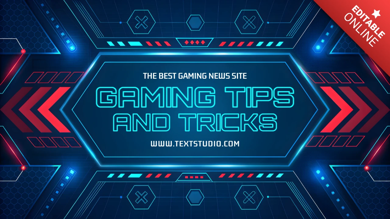 Futuristic Digital Design for Gaming Blog Banner Template
