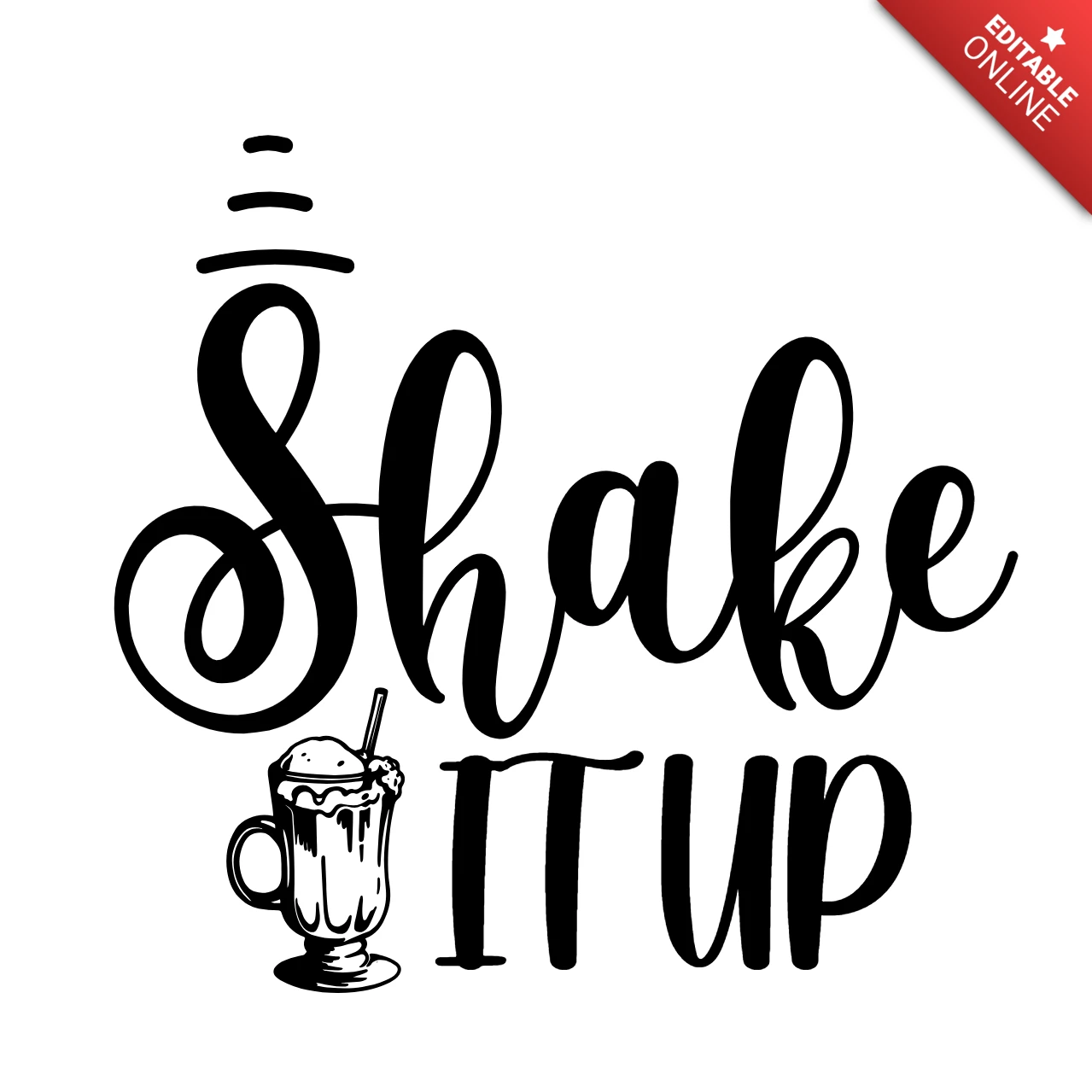Shake It Up Kitchen T-Shirt Design Template