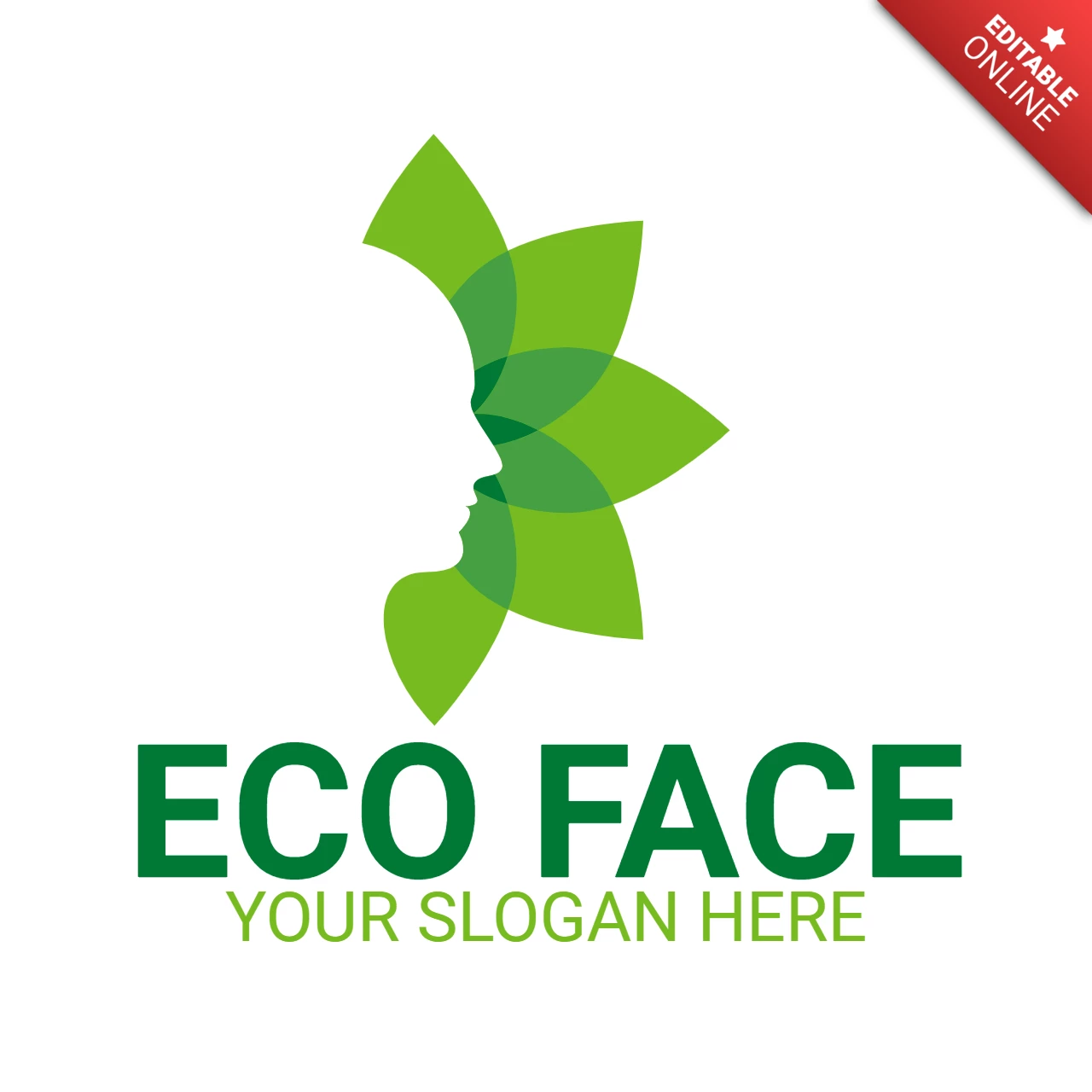 Modèle de logo pour Eco face
