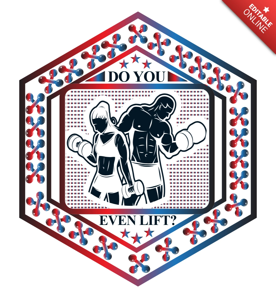 Motivation physique : modèle d'autocollant 'do you even lift ?